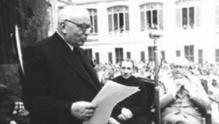 Homenaje a D. Pedro Ruiz de Azúa en 1947