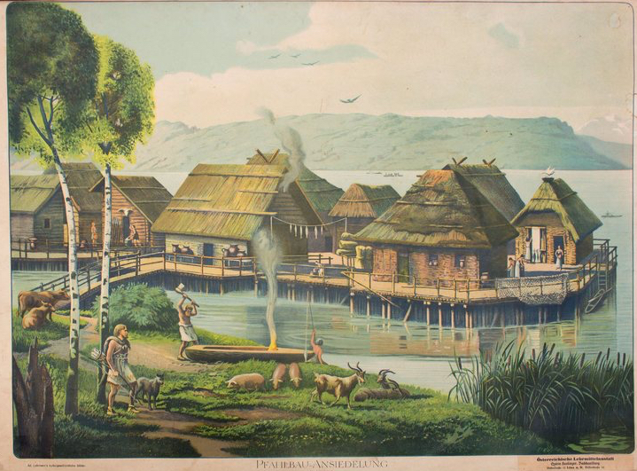 Lámina histórico-cultural de Ad. Lehmann (1907).