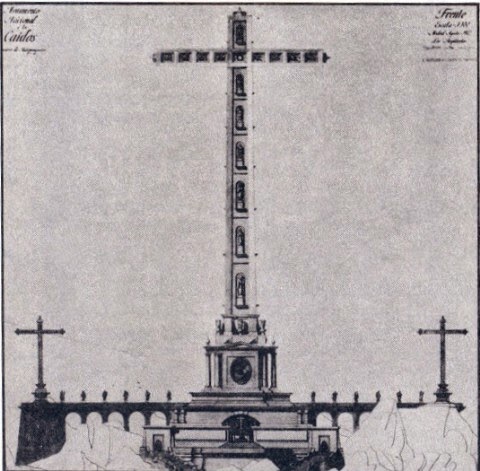 Proyecto ganador de Luis Moya para el Valle de los Caídos.