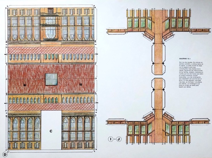 Maqueta del colegio (Pabellón Frontal). Colección privada del autor.