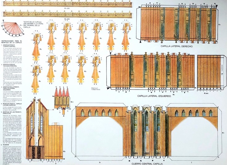 Maqueta del colegio (Capilla Gótica). Colección privada del autor.
