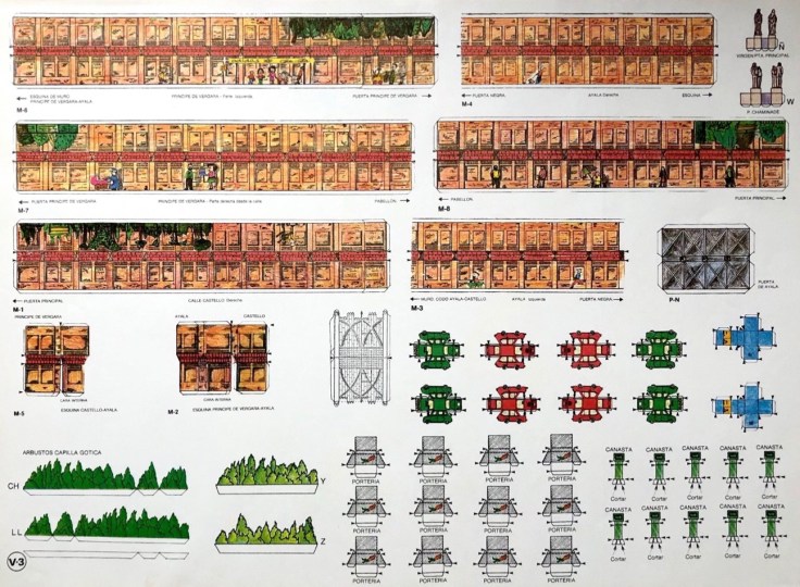 Maqueta del colegio (Muros y complementos). Colección privada del autor.