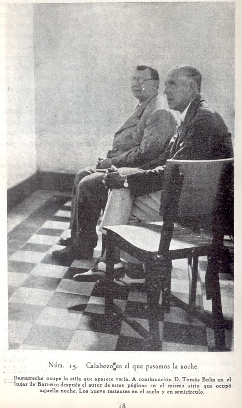 Calabozo en el que pasaron la noche los condenados en compañía del jesuita Francisco García Alonso. Fuente: Del libro “Flores de Heroísmo”