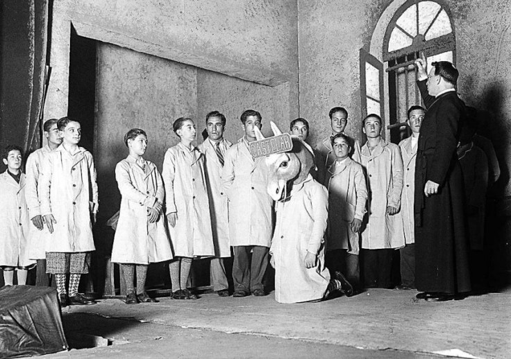 Un momento de la representación de la obra A.M.D.G.