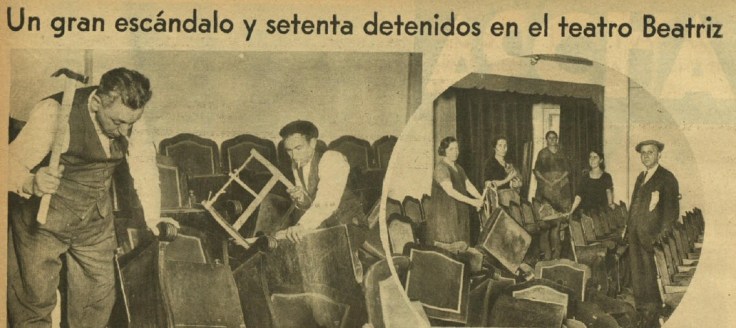 Recorte del diario Ahora. Número 281. 8 de Noviembre de 1931.