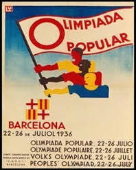 Cartel de la Olimpiada Popular de 1936.
