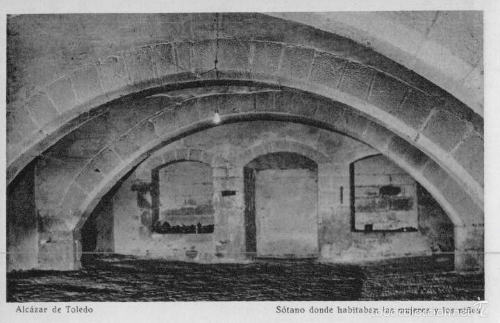 Alcázar de Toledo. Sótano donde habitaban las mujeres y los niños.
