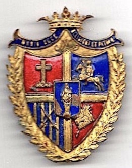 Antigua insignia del colegio marianista de San Sebastián.