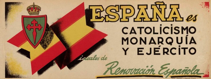 Cartel de Renovación Española.