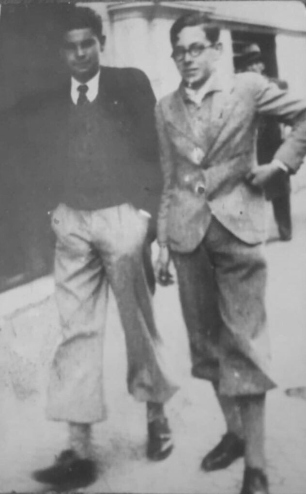 Narciso Cestero (izda.) y Rafael Gambra. Fuente: Colección Gambra.