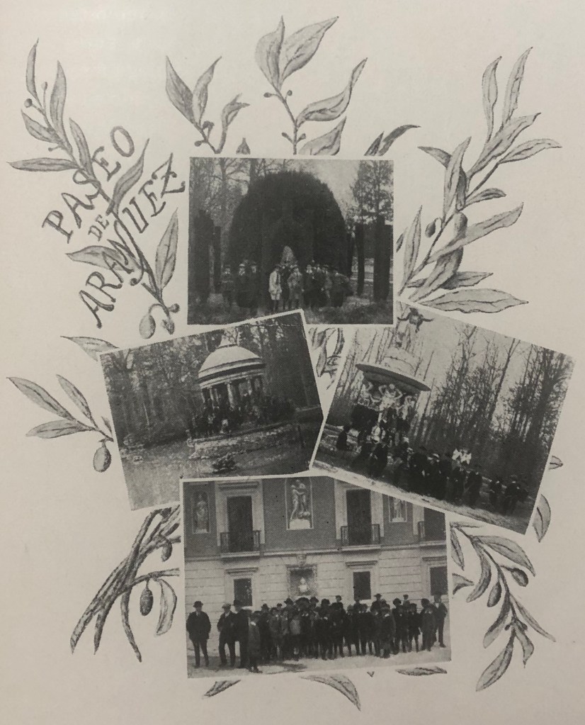 Fotografías de la excursión de la Congregación a Aranjuez en 1914.