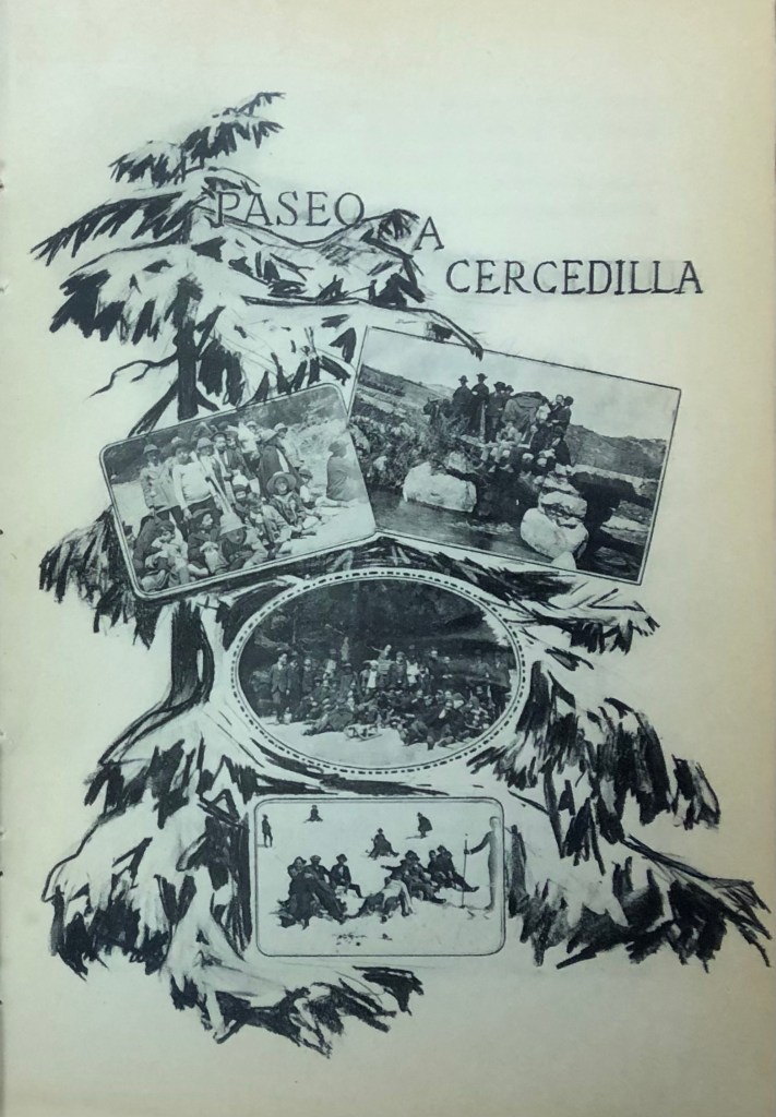 Fotografías del paseo a Cercedilla de los congregantes en 1915.