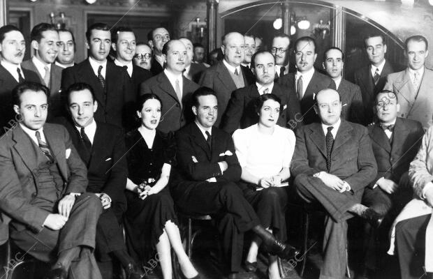 Homanaje a Lorenzo Richi el 21 de marzo de 1936 en el café San Isidro en la calle Toledo